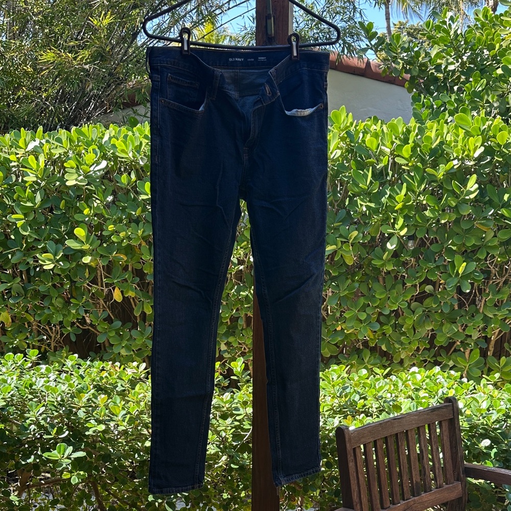 Old Navy Men's Dark Blue Skinny Jeans